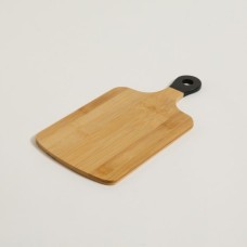 TABLA DE BAMBOO CON MANGO NEGRO RECTANGULAR 34X17 CM TABLA DE BAMBOO CON MANGO NEGRO RECTANGULAR 34X17 CM