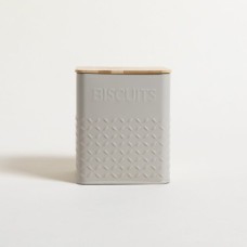 LATA CUADRADA TAPA BAMBOO GREY BISCUITS