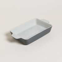 FUENTE PARA HORNO CREAM & GREY 33X18 CM FUENTE PARA HORNO CREAM & GREY 33X18 CM