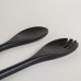SET DE CUBIERTOS PARA ENSALADA DE MADERA DE ACACIA NEGRA 26 CM