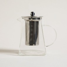 TETERA CONICA DE VIDRIO CON INFUSOR DE ACERO 950 ML