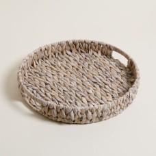 BANDEJA REDONDA BANGKOK WHITE 40 X 7 CM BANDEJA REDONDA BANGKOK WHITE 40 X 7 CM