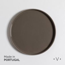 PLATO POSTRE LAGOA TAUPE 21cm