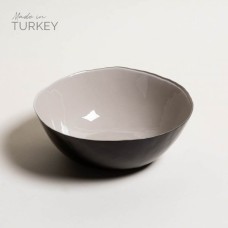 BOWL VIDRIO IRREG BLACK SEA 22 CM
