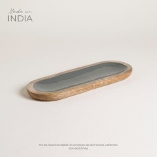 BANDEJA DE MADERA ESMALTADA SASHA