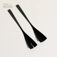 SET X 2 CUBIERTOS DE ENSALADA BLACK KIRAN RECTO 34 CM